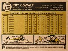 Rear | Roy Oswalt Baseball Cards 2010 Topps Heritage