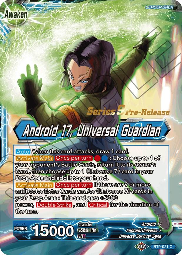 Android 17 // Android 17, Universal Guardian BT9-021 Dragon Ball Super Universal Onslaught: Pre-Release Promos