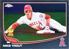 Mike Trout [Sliding] #1 Baseball Cards 2013 Topps Chrome Prices