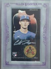 Cole Ragans [X Silver] #MA-CR Baseball Cards 2023 Topps Allen & Ginter Mini Framed Autographs Prices