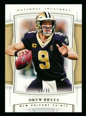 Drew Brees [Gold] Football Cards 2019 Panini National Treasures Prices