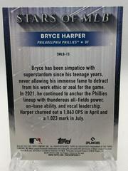 Back Of Card  | Bryce Harper Baseball Cards 2022 Topps Stars of MLB