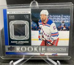 Alexis Lafreniere #RR-20 Hockey Cards 2021 Upper Deck Rookie Retrospective Prices