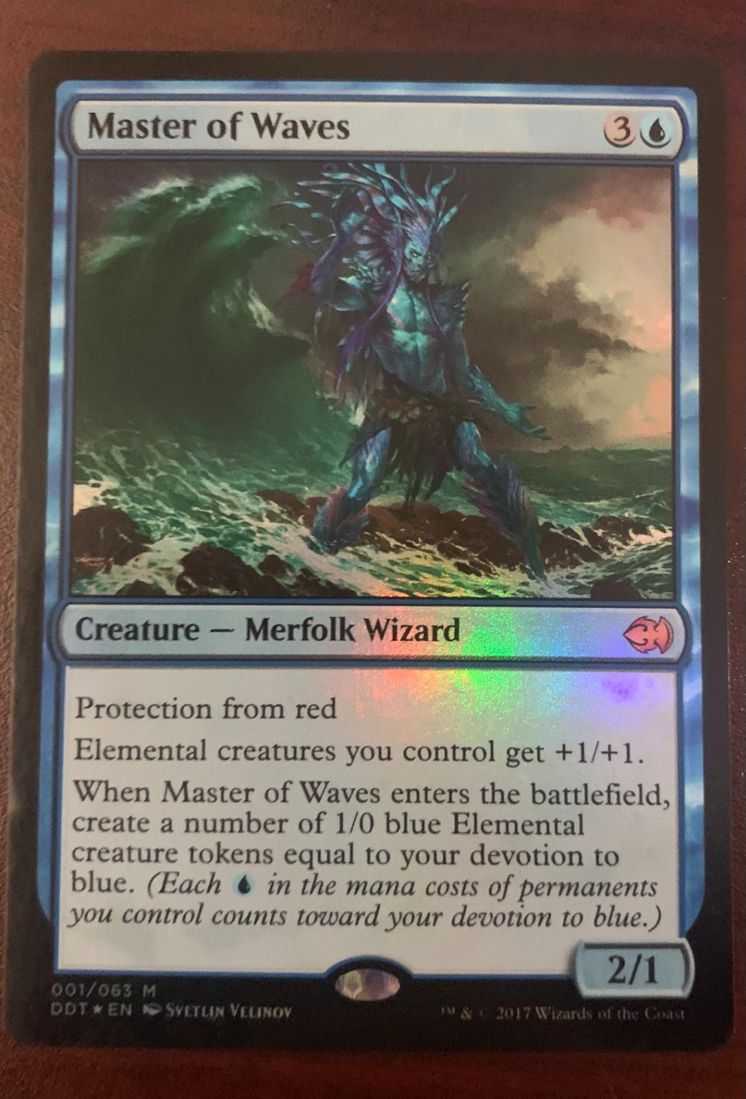 Master Of Waves [Foil] #1 Magic Duel Deck: Merfolk vs. Goblins