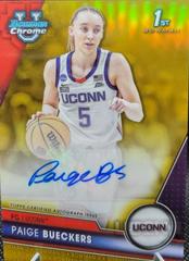 Paige Bueckers [Gold Lava] #BCPA-PB Basketball Cards 2023 Bowman Chrome University Prospects Autographs Prices