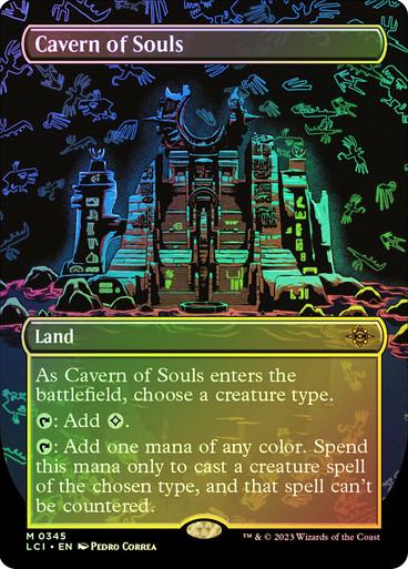 Cavern of Souls [Borderless Foil] #345 Magic Lost Caverns of Ixalan