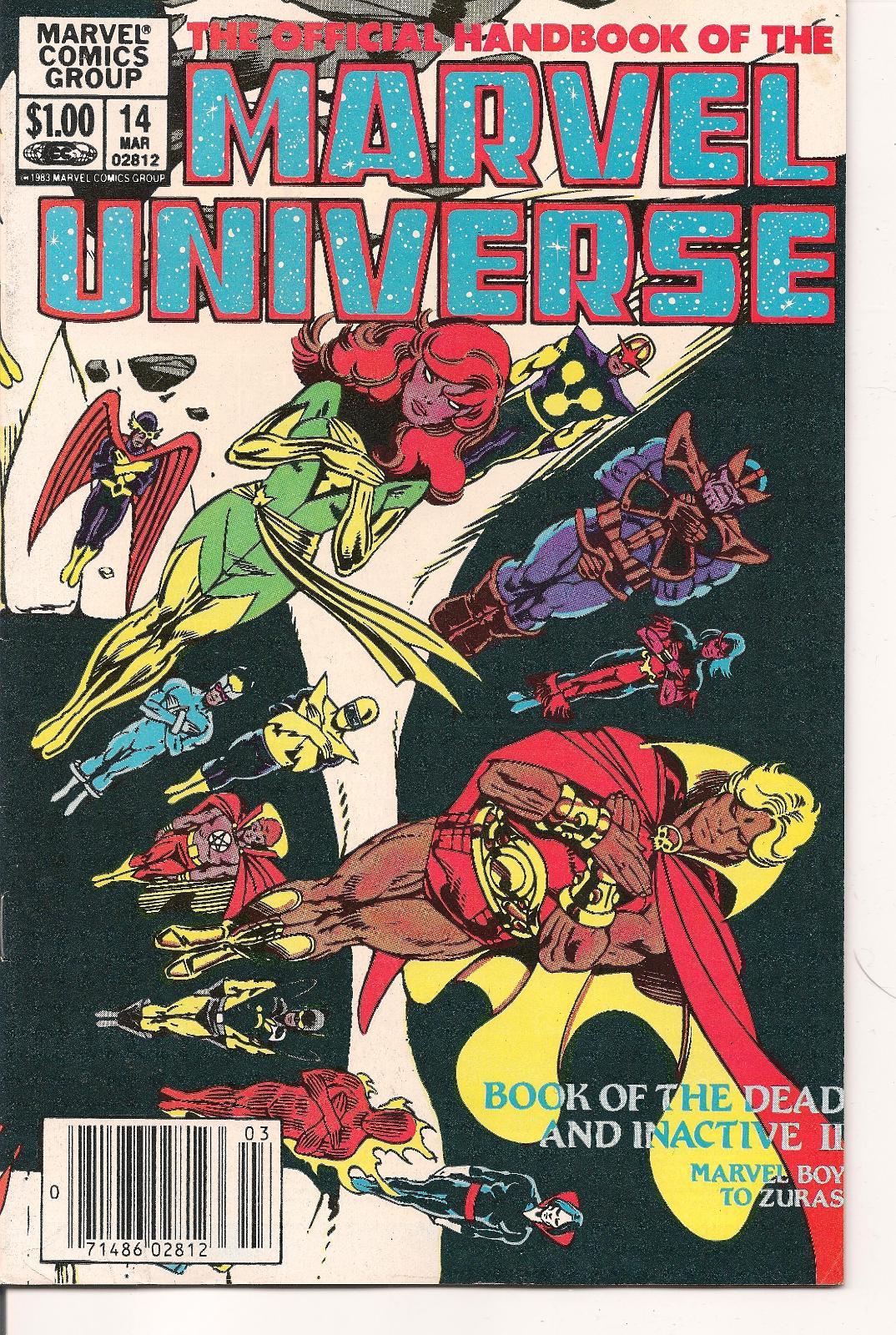 Official Handbook of the Marvel Universe [Newsstand] #14 (1984) Comic Books Official Handbook of the Marvel Universe