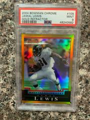 Jamal Lewis [Gold Refractor] #105 Football Cards 2004 Bowman Chrome Prices