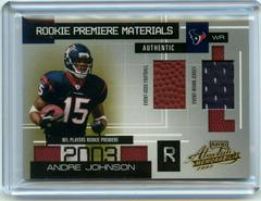 Andre Johnson #165 Football Cards 2003 Playoff Absolute Memorabilia Prices