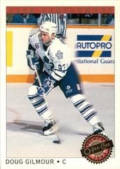 Back Of Card | Doug Gilmour Hockey Cards 1992 O-Pee-Chee Premier Star Performers