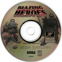 Blazing Heroes - Disc | Blazing Heroes Sega Saturn