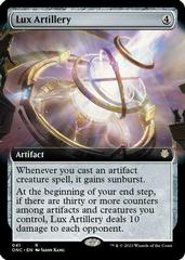 Lux Artillery [Extended Art] Magic Phyrexia: All Will Be One Commander Prices