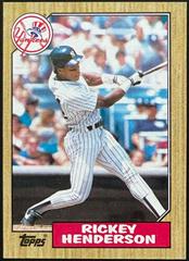 Rickey Henderson #735 Baseball Cards 1987 Topps Prices