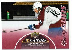 Alex Newhook #C112 Hockey Cards 2021 Upper Deck UD Canvas Prices