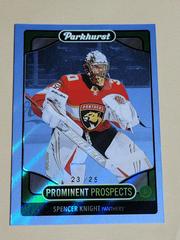 Spencer Knight [Blue] Hockey Cards 2021 Parkhurst Prominent Prospects Prices