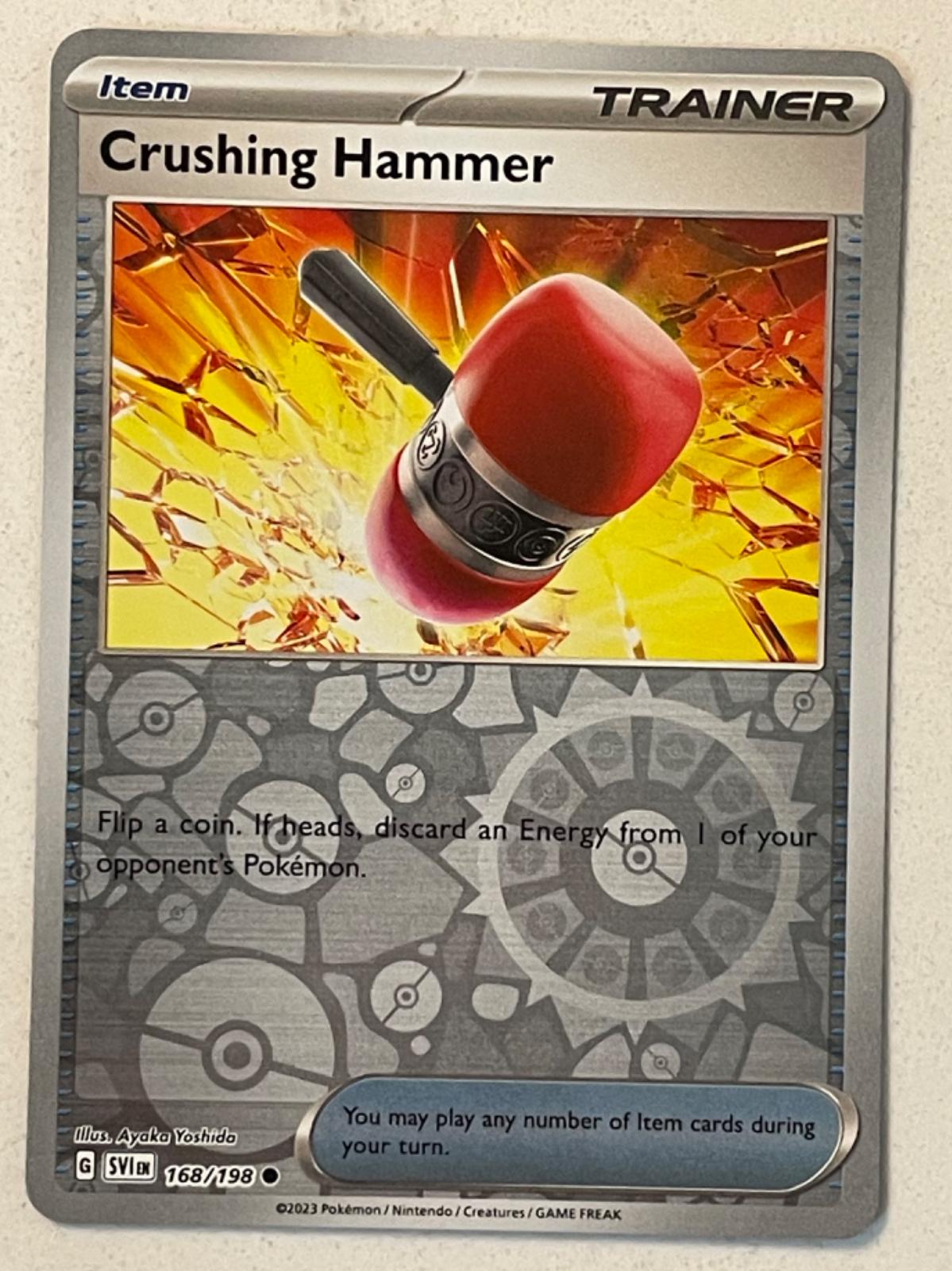 Crushing Hammer [Reverse Holo] 168 Prices Pokemon Scarlet & Violet