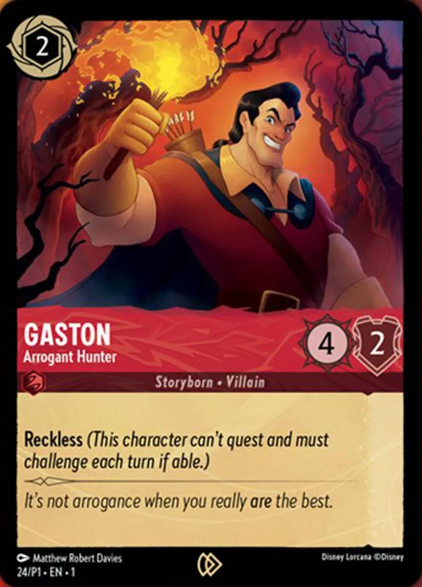 Gaston - Arrogant Hunter #24 Lorcana Promo