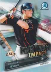 Christian Arroyo Baseball Cards 2016 Bowman Draft Scouts' Fantasy Impact Prices