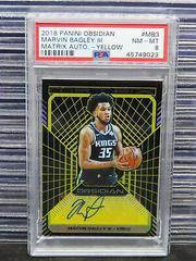 Marvin Bagley III [Yellow] Basketball Cards 2018 Panini Obsidian Matrix Autographs Prices