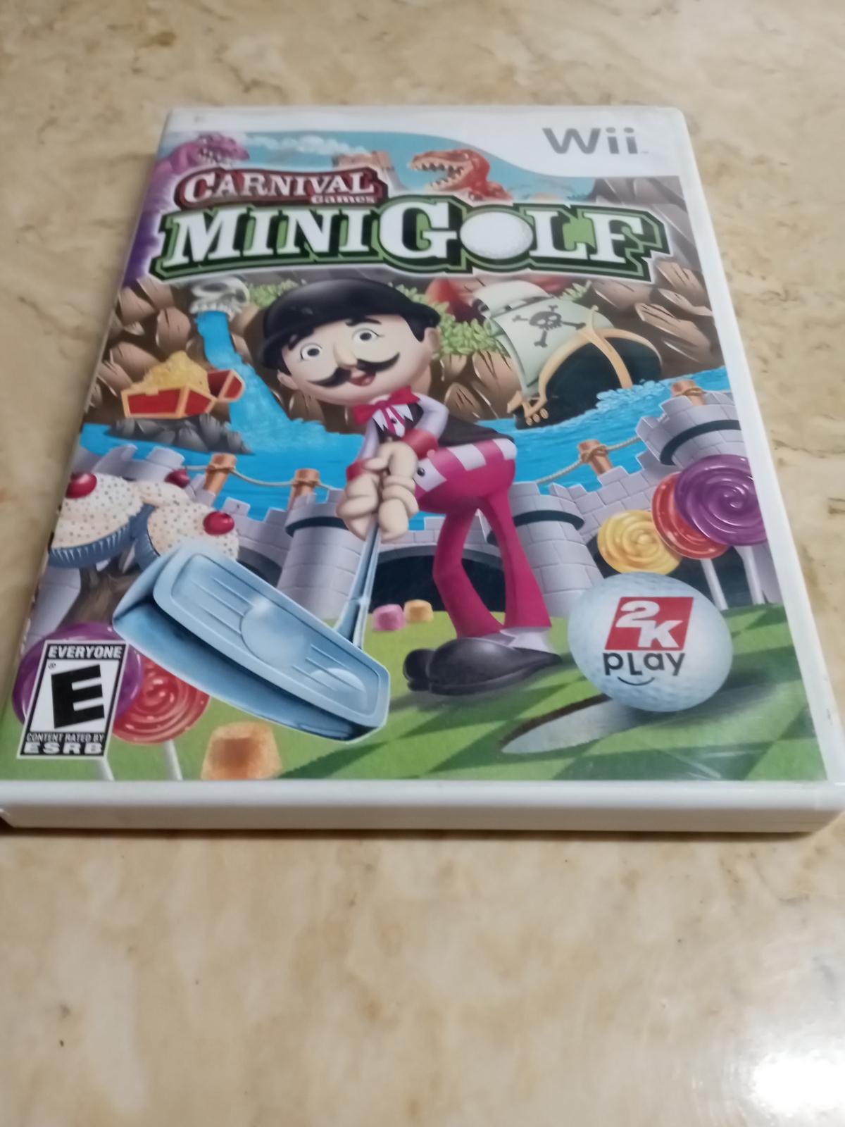 Carnival Games Mini Golf Item, Box, and Manual Wii