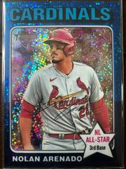 Nolan Arenado [Blue Sparkle Refractor] #63 Baseball Cards 2024 Topps Heritage Chrome Prices