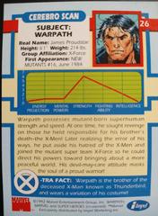 Back | Warpath Marvel 1992 X-Men Series 1
