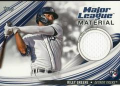 Riley Greene Baseball Cards 2023 Topps Series 1 Major League Material Relics Prices
