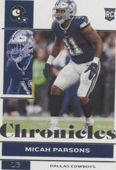 Micah Parsons Football Cards 2021 Panini Chronicles Prices