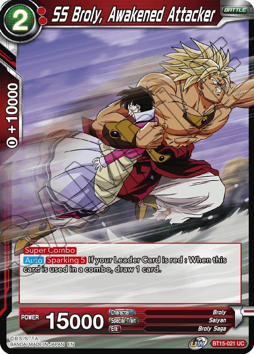 SS Broly, Awakened Attacker BT15-021 Dragon Ball Super Saiyan Showdown