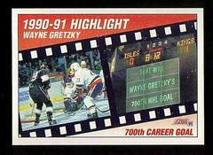 Wayne Gretzky [700th Career Goal] #413 Hockey Cards 1991 Score American Prices