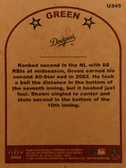 Rear | Shawn Green Baseball Cards 2002 Fleer Tradition Update