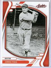 Jimmie Foxx [Retail Red] #4 Baseball Cards 2022 Panini Absolute Prices