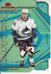 Quinn Hughes [Green] #71 Hockey Cards 2021 Upper Deck MVP Colors and Contours Prices