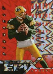 Brett Favre [Moment Orange] Football Cards 1997 Pinnacle Epix Prices