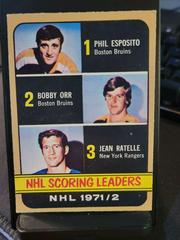 NHL Scoring Leaders [Esposito, Orr, Ratelle] Hockey Cards 1972 O-Pee-Chee Prices