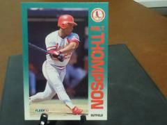 Milton Thompson #595 Baseball Cards 1992 Fleer Prices