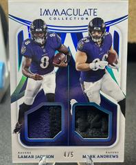 Lamar Jacksons, Mark Andrews #IDJ-BAL Football Cards 2022 Panini Immaculate Collection Prices