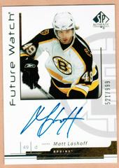 Matt Lashoff [Autograph] Hockey Cards 2006 SP Authentic Prices