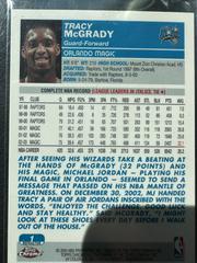 Back | Tracy McGrady [Refractor] Basketball Cards 2003 Topps Chrome