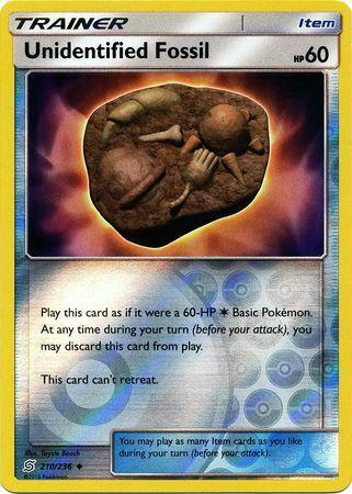 Unidentified Fossil Reverse Holo Prices Pokemon Unified Minds