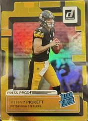 Kenny Pickett [Press Proof Gold Die Cut] #301 Football Cards 2022 Panini Donruss Prices