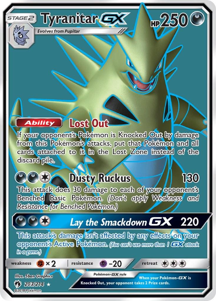 Tyranitar GX #203 Pokemon Lost Thunder