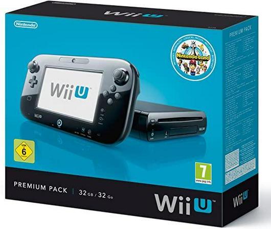 Wii U Console Premium Black 32GB Cover Art