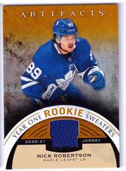 Nick Robertson #RS-NR Hockey Cards 2021 Upper Deck Artifacts Year One Rookie Sweaters Prices
