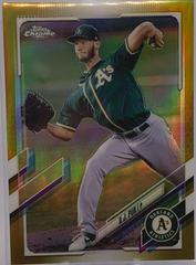 A. J. Puk [Gold Wave Refractor] #90 Baseball Cards 2021 Topps Chrome Prices