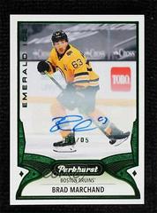 Brad Marchand [Emerald Ice Autograph] Hockey Cards 2021 Parkhurst Prices
