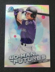 Zac Veen #FMF-7 Baseball Cards 2021 Bowman Chrome 40 Man Futures Prices