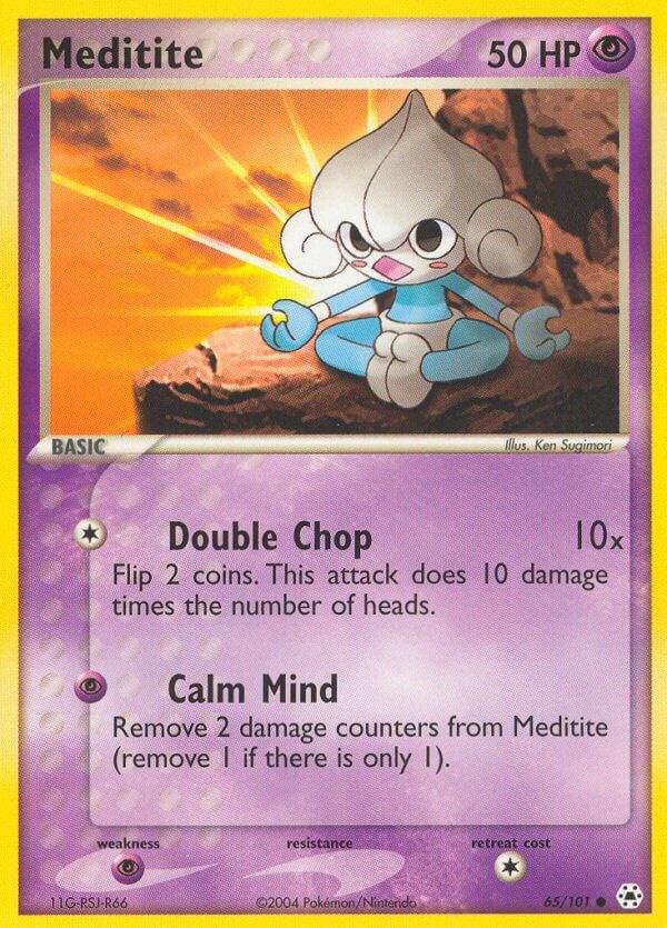 Meditite #65 Pokemon Hidden Legends