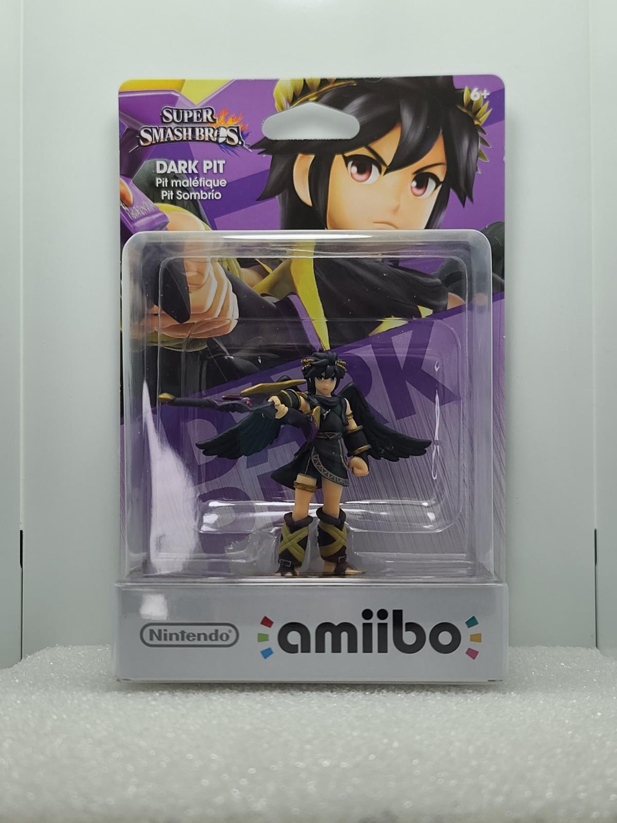 Dark Pit New Item Box And Manual Amiibo