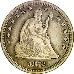1872 CC Coins Seated Liberty Quarter Prices